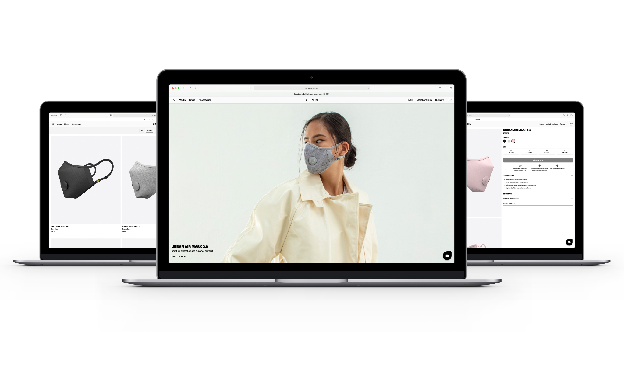 Airinum - Desktop screens